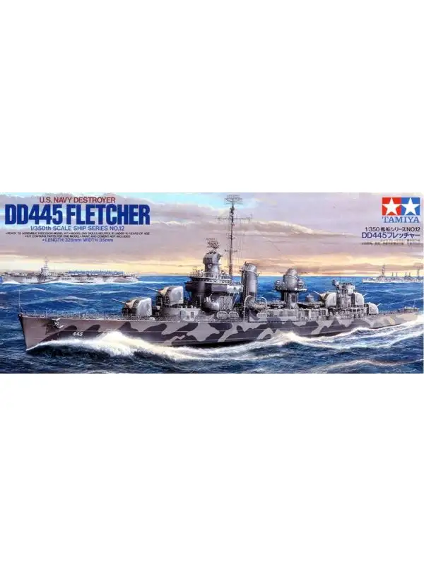 Tamiya 78012 US Navy WWII Fletcher Class Destroyer 1/350 Scale Plastic Model Kit
