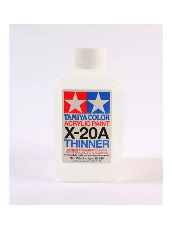 Tamiya 81040 Acrylic Paint Thinner 250 ml Plastic Bottle