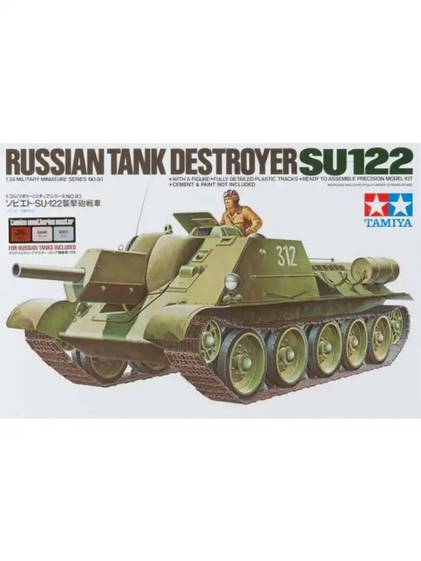 Tamiya 89798 Russian SU-122 Tank Destroyer 1/35 Scale Plastic Model Kit