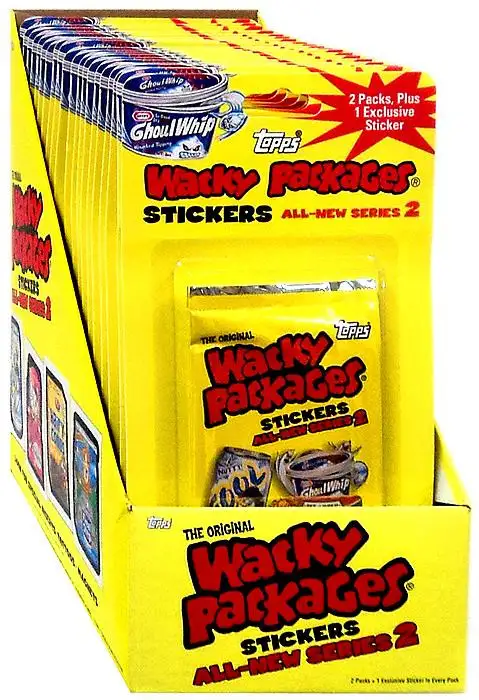 Wacky Packages Topps 2005 All-New Series 2 Trading Card Sticker BLISTER Box [20 2-Packs]