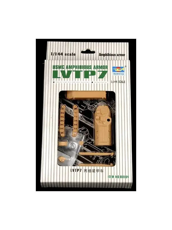 Trumpeter 0104 USMC LVTP7 Amphibious Assault Vehicle 1/144 Scale Model Kit