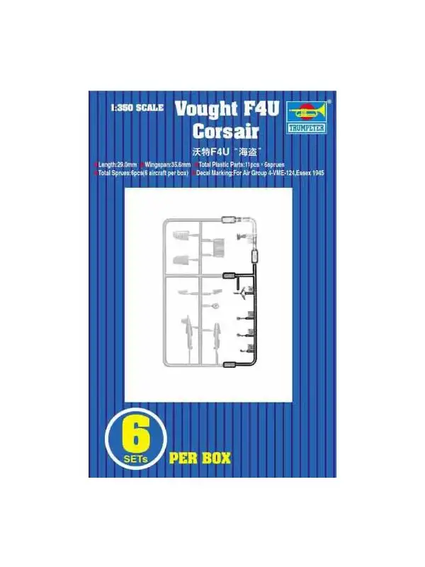 Trumpeter 6209 F4U Corsair Aircraft Set for 1/350 Scale Model Ships
