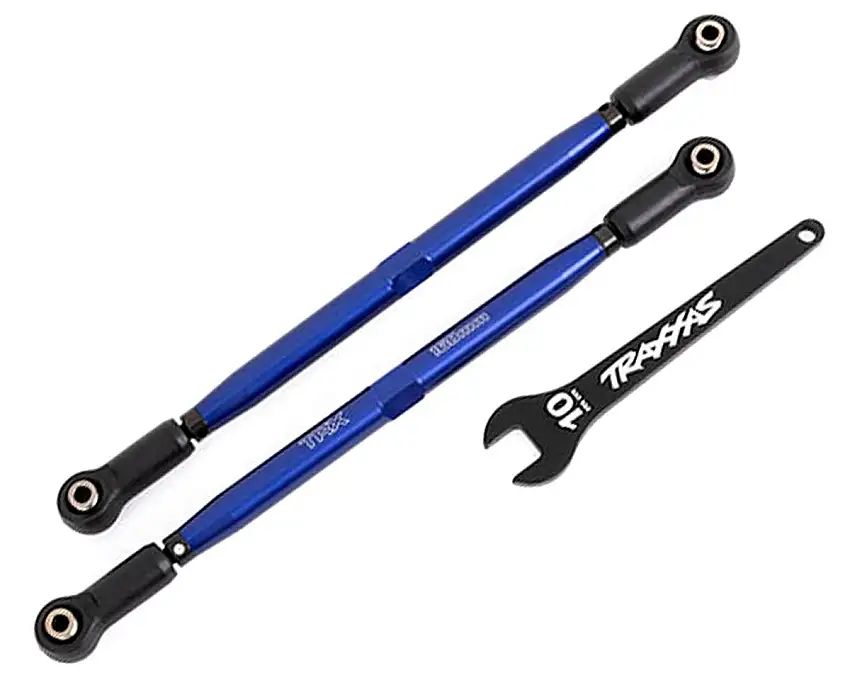 Traxxas X-Maxx WideMaxx Aluminum Front Toe Links (Blue) (2)