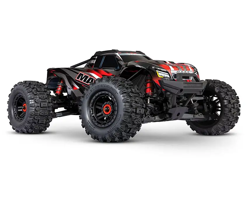 Traxxas Maxx WideMaxx 1/10 Brushless RTR 4WD Monster Truck (Red) w/TQi 2.4GHz Radio & TSM