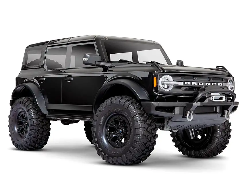 Traxxas TRX-4 1/10 Trail Crawler Truck w/2021 Ford Bronco Body (Shadow Black) & TQi 2.4GHz Radio