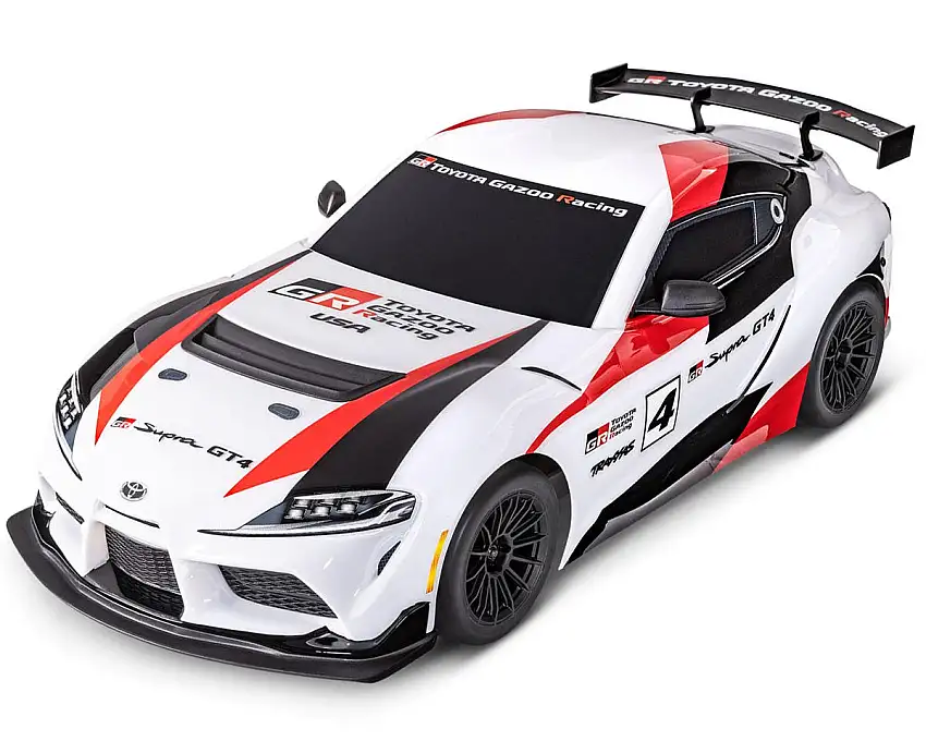 Traxxas 4-Tec 3.0 1/10 Toyota Supra GT4 Body Set (Clear) w/Clipless Mounts, Accessories & Decals