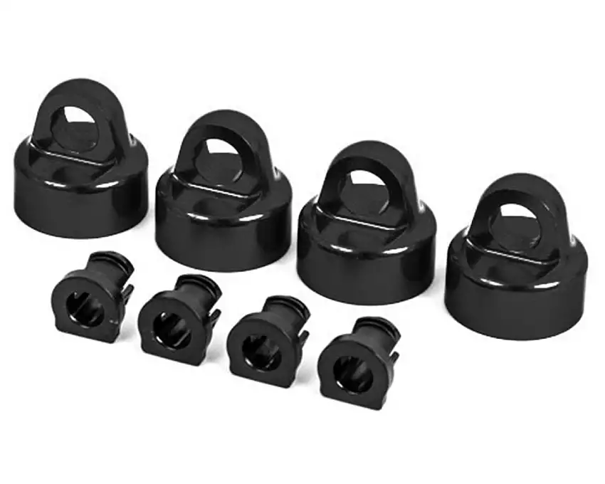 Traxxas Sledge Aluminum Gt-Maxx Shock Caps (Black) (4)