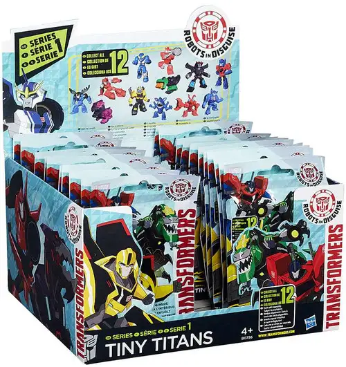 Transformers Robots in Disguise Tiny Titans Series 1 Mystery Box [24 Packs]
