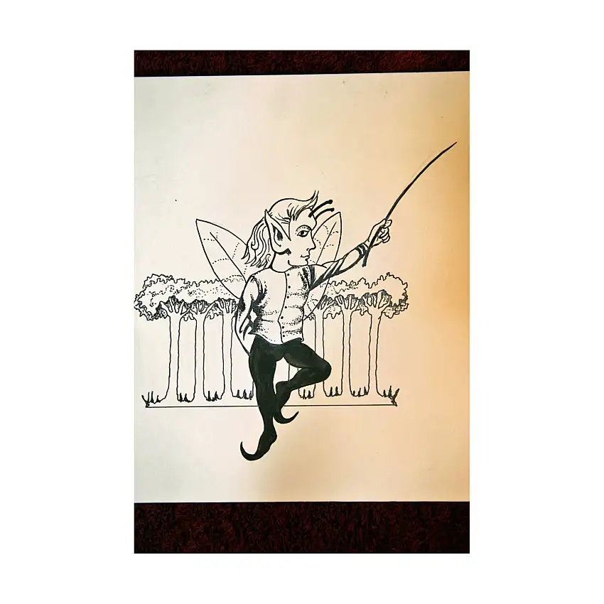 #22 - Tresper - 5" x 4.5" Original Ink