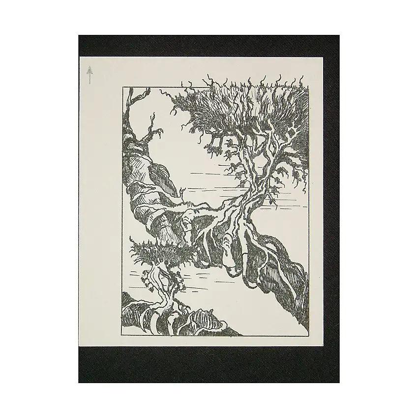 A14 - Tromseh - 3.5" x 5" Original Ink