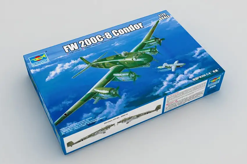 Fw 200C-8 Condor Recon Bomber/Transport Aircraft 1/72 Trumpeter