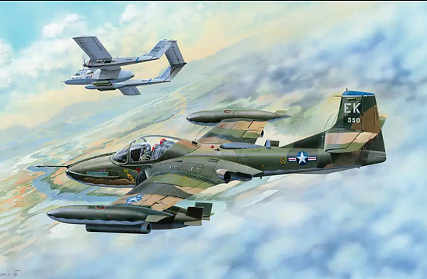 US A-37B Dragonfly Light Attack Aircraft 1/48 Trumpeter