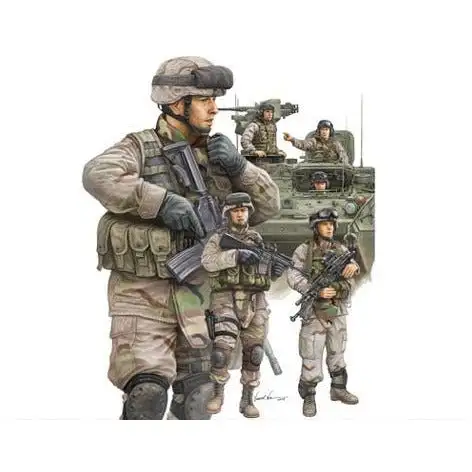 Trumpeter 1/35 Modern U.S.Army Armor Crewman & Infantry 00424