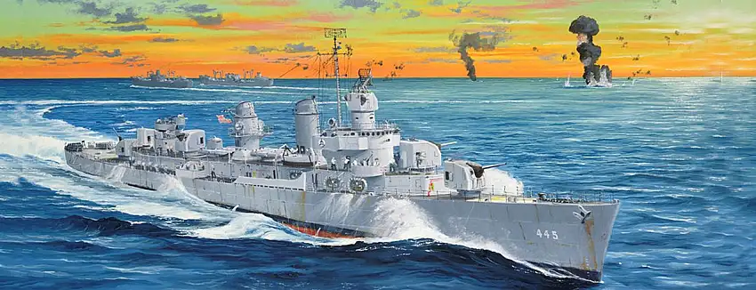 USS Fletcher DD-445 Destroyer 1/200 Trumpeter