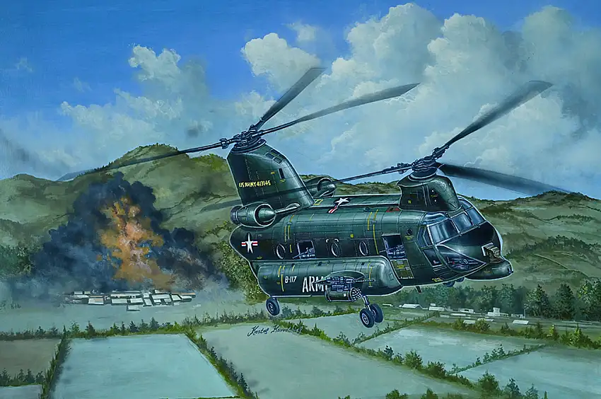 ACH-47A Armored Chinook Helicopter 1/35 Trumpeter