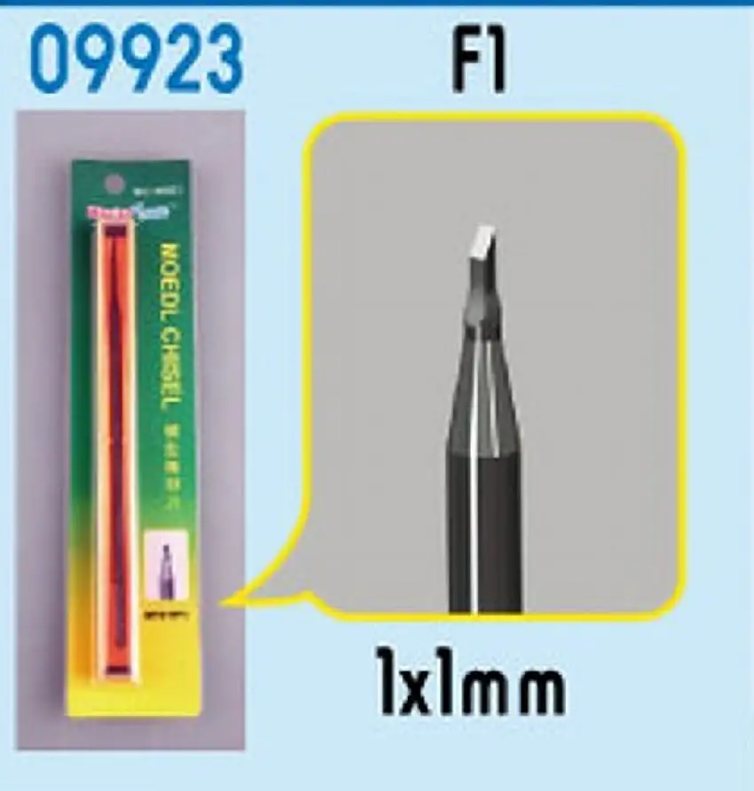 Model Micro Chisel 1mm x 1mm Square Tip Trumpeter