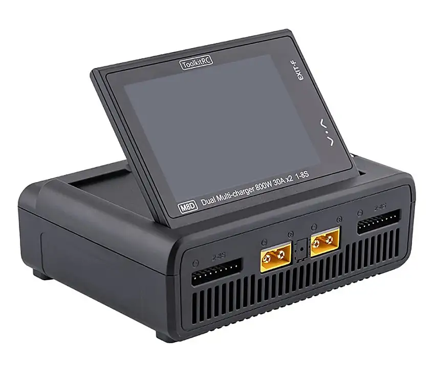 ToolkitRC M8D Dual 1-8S 1600W 50A Touchscreen Charger