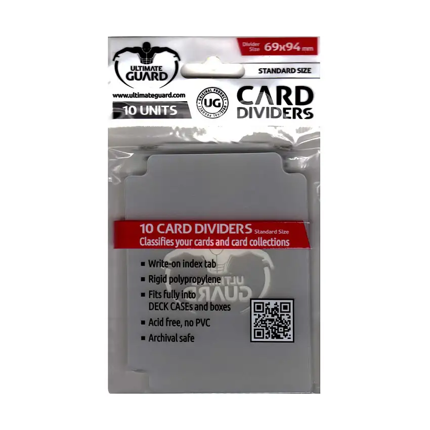 69mm x 94mm Card Dividers - Clear (10 Packs of 10)