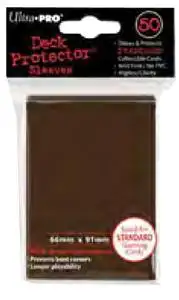 Ultra Pro Card Supplies Deck Protector Brown Standard Card Sleeves [50 Count]