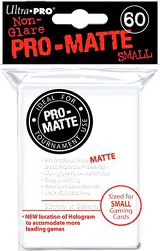 Ultra Pro Card Supplies Non-Glare Pro-Matte White Small Card Sleeves [60 Count]