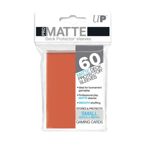 Ultra Pro Card Supplies Non-Glare Pro-Matte Orange Small Card Sleeves [60 Count]