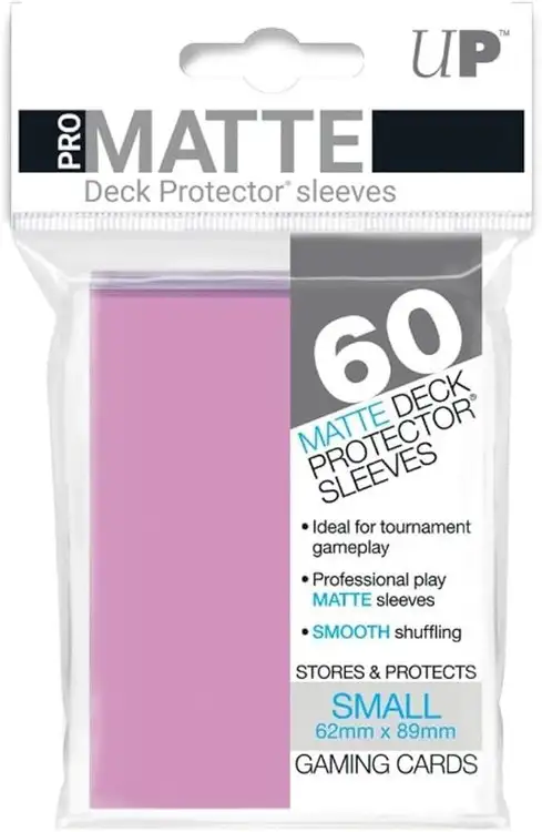 Ultra Pro Card Supplies Non-Glare Pro-Matte Pink Small Card Sleeves [60 Count]