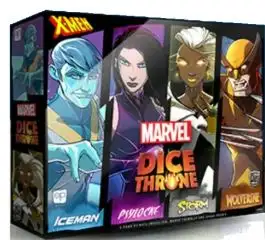 USODT011-876 USAopoly Marvel Dice Throne: X-Men Box 1 Fighters (Iceman, Psylocke, Storm, and Wolverine)