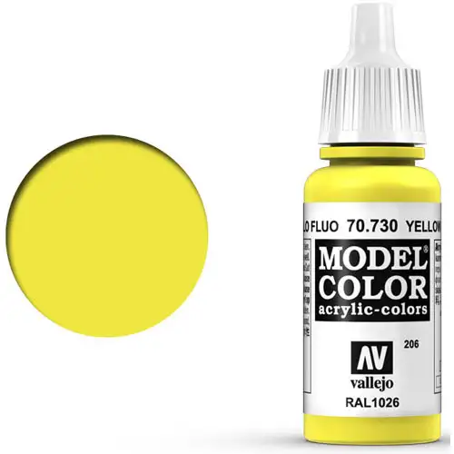 Vallejo Model Color Paint: Fluorescent Yellow