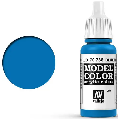 Vallejo Model Color Paint: Fluorescent Blue