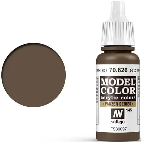 Vallejo Model Color Paint: German Camo Medium Brown
