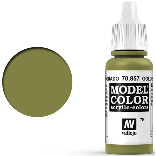 Vallejo Model Color Paint: Golden Olive