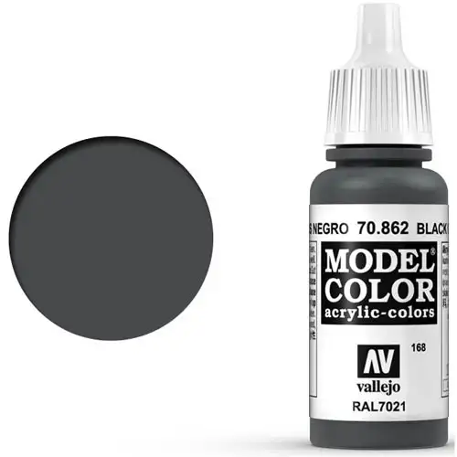 Vallejo Model Color Paint: Black Grey