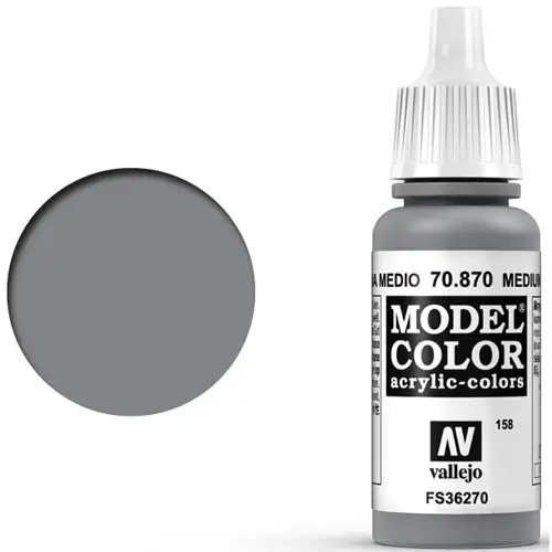 Vallejo Model Color Paint: Medium Sea Grey