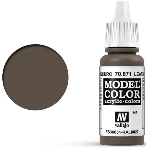 Vallejo Model Color Paint: Leather Brown
