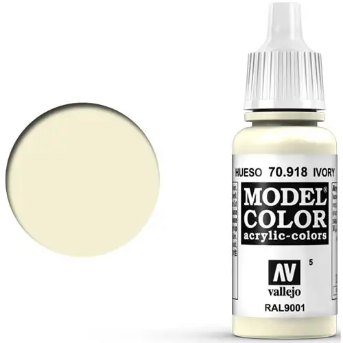 Vallejo Model Color Paint: Ivory