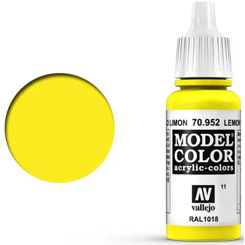 Vallejo Model Color Paint: Lemon Yellow