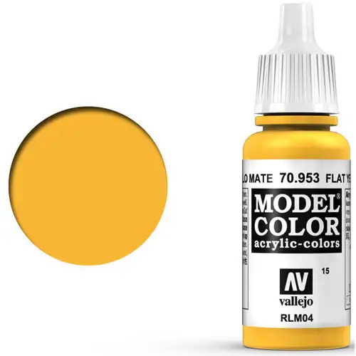 Vallejo Model Color Paint: Flat Yellow