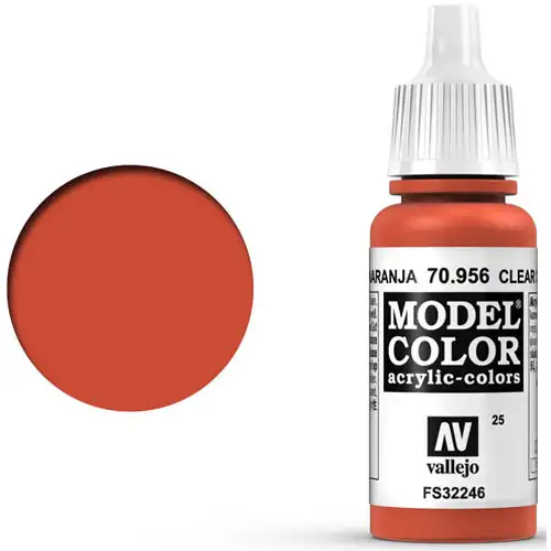 Vallejo Model Color Paint: Clear Orange
