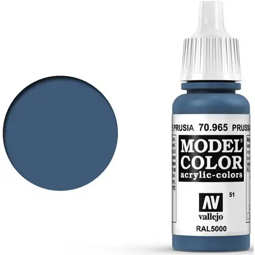 Vallejo Model Color Paint: Prussian Blue