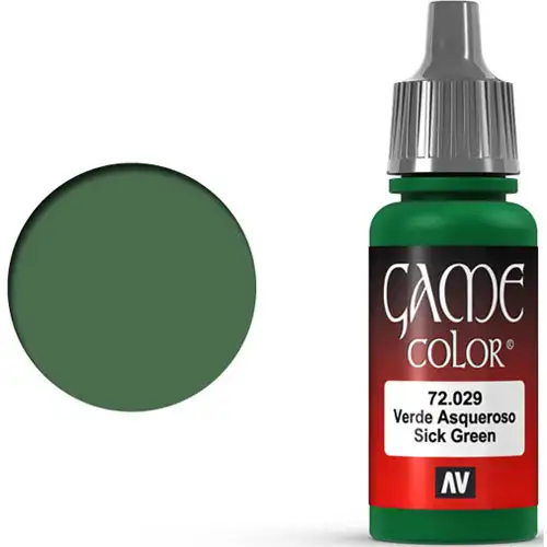 Vallejo Game Color: Sick Green (17ml)