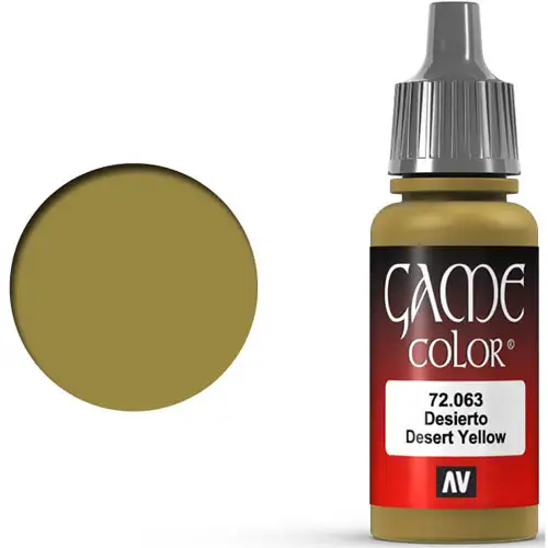Vallejo Game Color: Desert Yellow (17ml)
