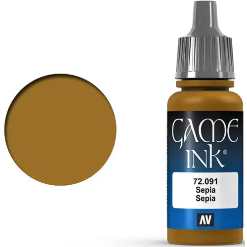 Vallejo Game Color: Sepia Ink (17ml)
