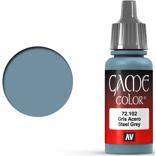 Vallejo Game Color: Steel Grey (17ml)