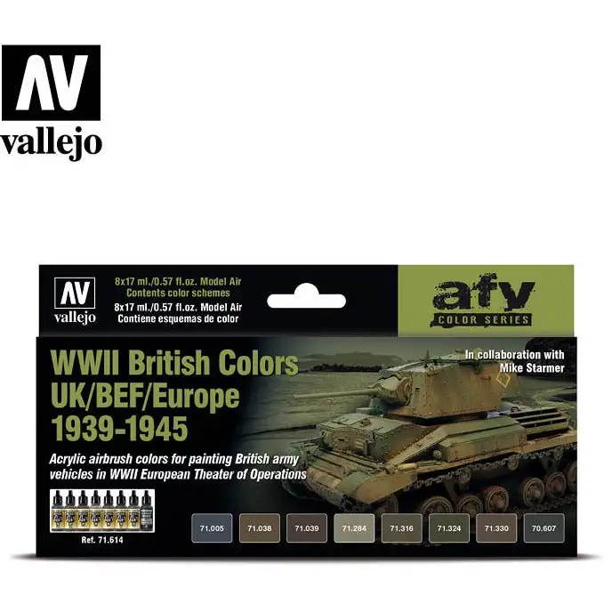 Vallejo AFV - WWII British ColorsUK/BEF/Europe 1939-1945
