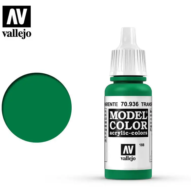 Vallejo Model Color Transparent Green 70936 for painting miniatures
