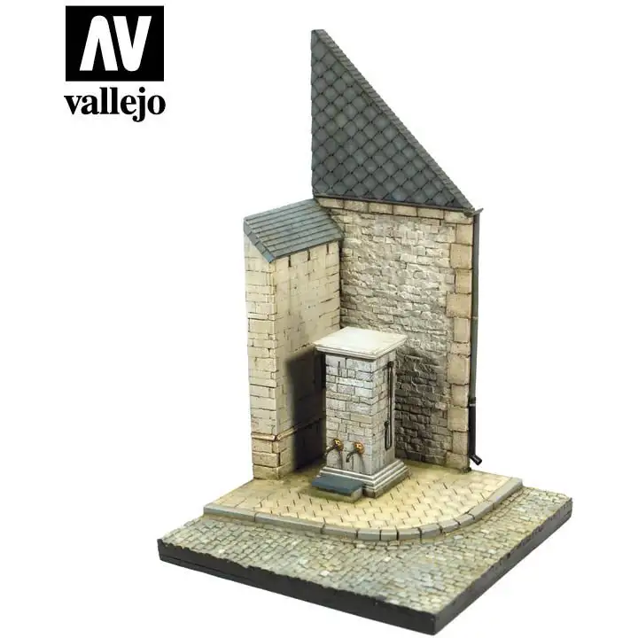 Vallejo Scenics - Street Corner with Waterpump Normandy 1/35
