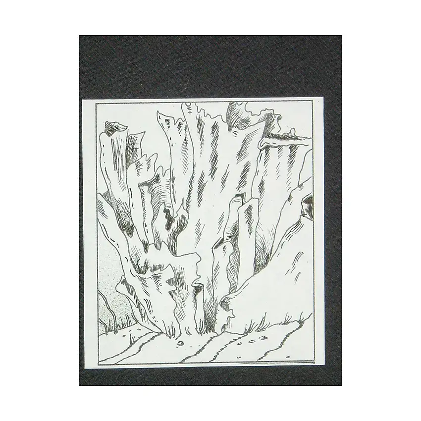 A12 - Vase Thelephor - 3" x 4" Original Ink