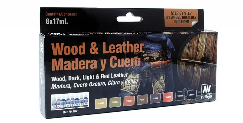 Wood & Leather Model Color Paint Set Vallejo