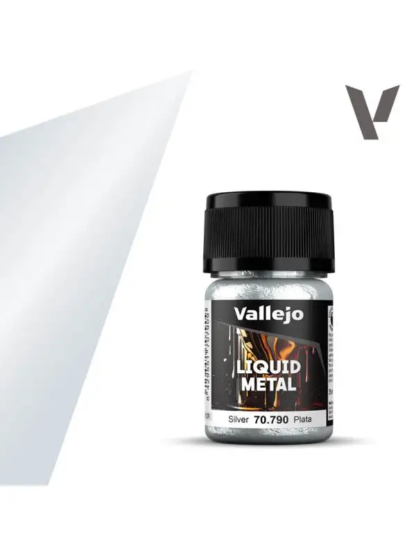 Vallejo Model Color 70790 Metallic Liquid Silver 35ml Bottle