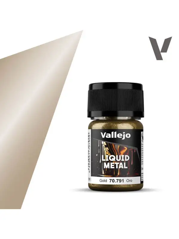 Vallejo Model Color 70791 Metallic Liquid Gold 35ml Bottle